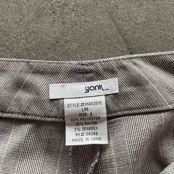 Y2k pinstripe grey office trousers size 2 - Picture 3 of 4